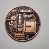 Image 2 : Colorized Bitcoin Design 1 AVDP oz .999 Fine Copper Round