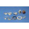 Image 1 : Assorted Gold COLORED Fashion Rings - See Photos For Sizing