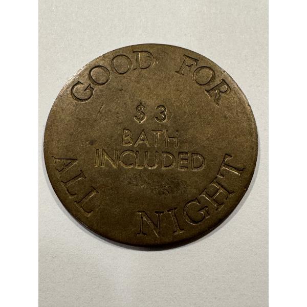 Rare Fat Ann's Palace Token - Cheyenne, WY - Bath Included - Mint Condition