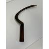 Image 1 : Vintage Scythe farm tool with steel blade and natural wood handle - 16 inches 