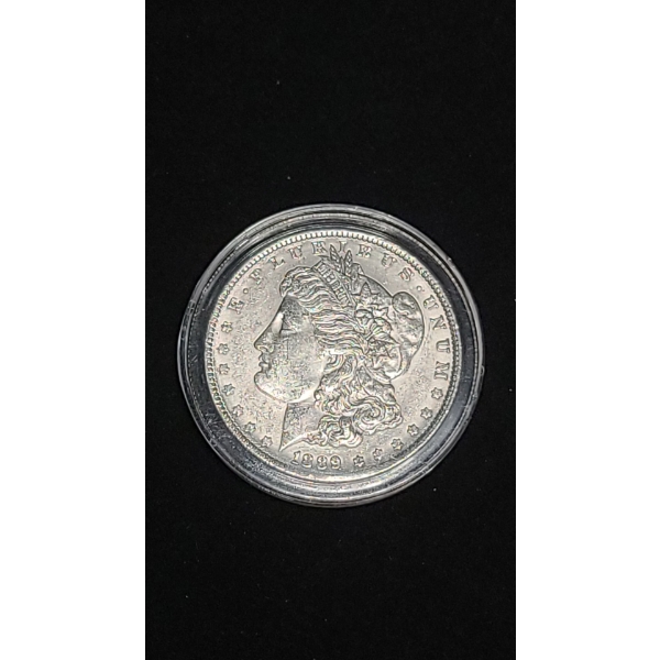 1889 90% Silver Morgan Dollar In Coin Capsule