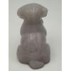 Image 3 : Adorable Degenhart Vintage Glass Dog Figurine -Mauve
