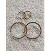 Image 1 : Two Pair of 14k Yellow Gold Hoop Earrings (1.4g total)