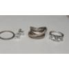 Image 3 : Assorted Sterling Silver Rings & Earring Set - Total Weight: 25.4g