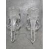 Image 4 : Rare! Exquisite Glass Automobile Bud Vase Pair 