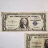 Image 2 : Three Assorted United States $1 Blue Seal Silver Certificates FV: $3.00