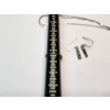 Image 8 : Sterling Silver Earrings, Colorful Rings, and Broken Chain - TW: 10.1g