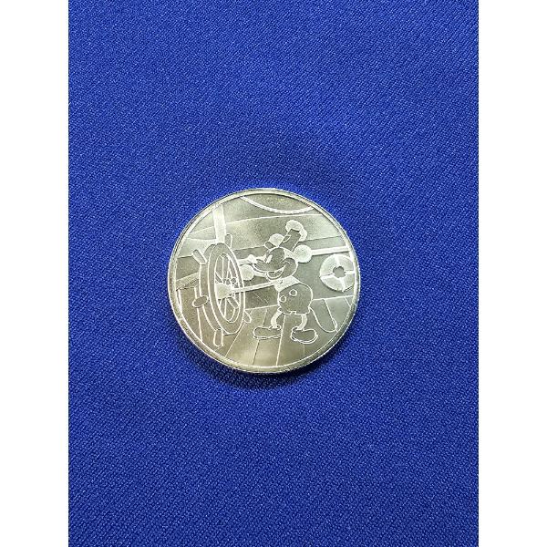 1 oz .999 Fine Silver Round - 1928 Disney Mickey Mouse  Steamboat Willie  - Mint Condition