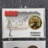 Image 4 : Gold Plated Ohio State Quarter In Display With Three Guardian Angel Tokens