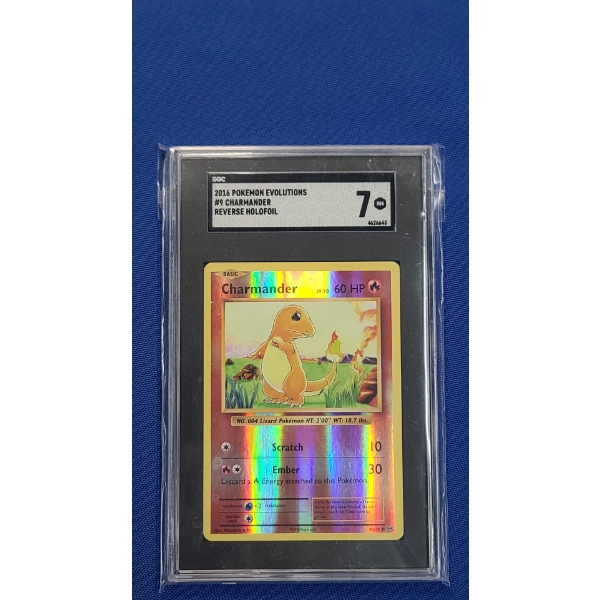 SGC 2016 Pokémon Evolutions #9 Charmander Reverse Holofoil 7 NM Pokémon Card