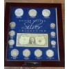 Image 1 : Beautiful United States Silver Collection Display Including Barber Silver Quarter & Dime