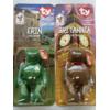 Image 1 : TY Set of 2 Beanie Plush Bears Erin And Britannia - New In Package