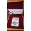 Image 1 : 2014 China NGC PF 70 Ultra Cameo 1 Oz .999 Fine Silver Panda - Smithsonian Institution W/ COA 