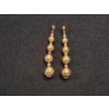 Image 1 : 14K Gold Ball Dangle Earrings Total Weight: 1.6g