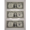 Image 1 : (3) United States Series 1957 $1 Silver Certificate STAR Notes - Uncirculated Crisp - Face Value: $1