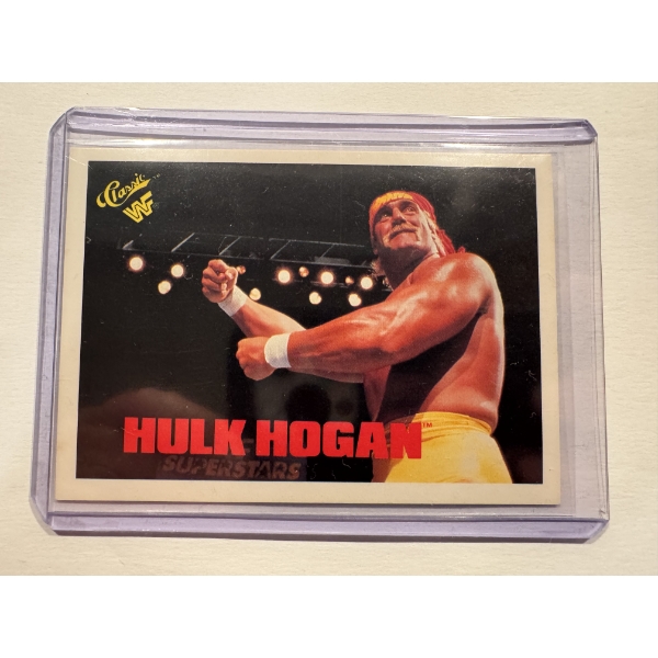 1990 Classic WWF WWE Hulk Hogan Wrestling Trading Card - Mint Condition