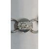 Image 3 : Vintage Sarah Coventry "Young & Gay" Silver-Tone 7" Floral Circle Link Chain Bracelet
