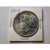 Image 1 : Very Nice 1924 United States 90% Silver Peace Dollar ~ Great Coin For Any Collector!