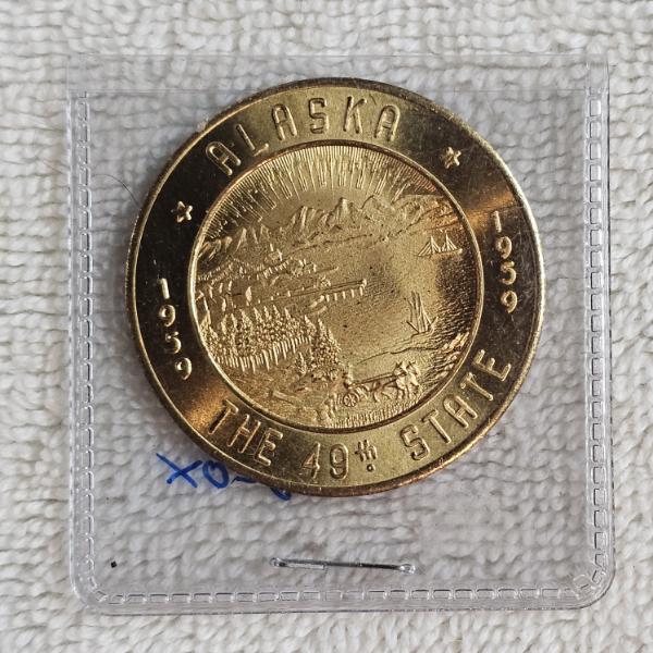 1959 Alaska Statehood Souvenir Dollar Token