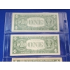 Image 5 : Lot of 4 U.S. 1957 & 1957-B Blue Seal $1 Silver Certificates