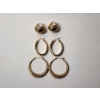 Image 1 : 3 Pairs of 14K Gold Earrings TW: 9.0g