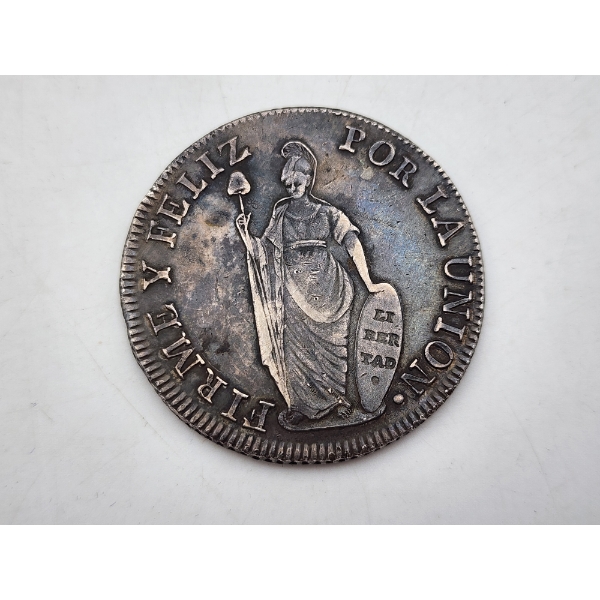 1837 Peru 8 Reales Silver Coin – Seated Liberty “Piece of Eight” ASW: 0.7859oz / Fineness: 0.9030