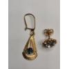 Image 3 : 10K Yellow Gold Single Earrings & Bracelet Clipped - Total Weight: 4.1g