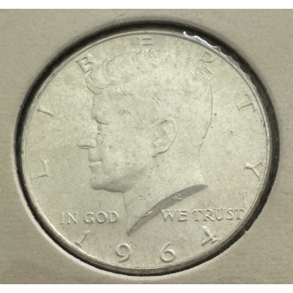 1964 United States 90% Silver Kennedy Half Dollar- Incredible Condition