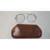 Image 1 : Vintage Clip On Glasses With Leather Storage Case 