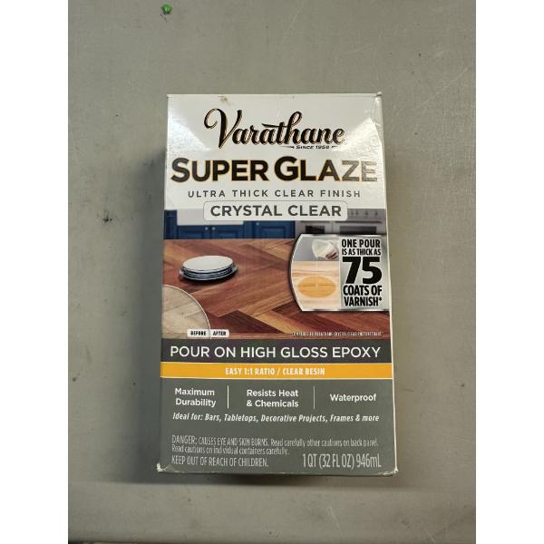 New Varathane Super Glaze Clear Epoxy Finish Kit