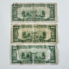 Image 6 : Three United States Green Seal 1934 $20 Federal Reserve Notes - Face Value $60.00