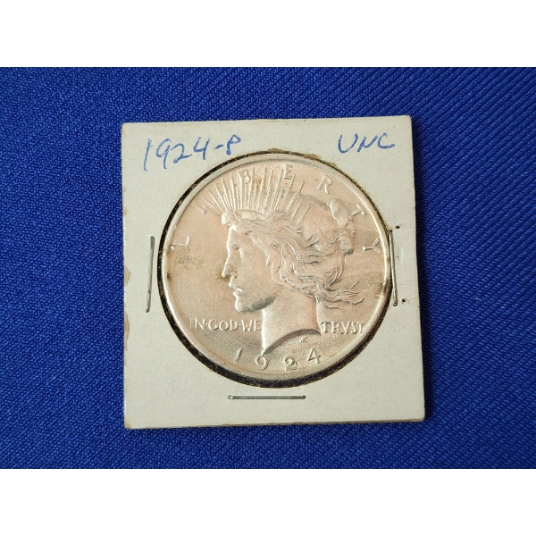 1924 Silver Peace Dollar - Appears Uncirculated!