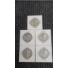 Image 1 : (5) Walking Liberty 90% Silver Half Dollars 1935,1936-S, 1941-D, 1941-S & 1942-D Face Value: $2.50