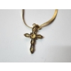 Image 4 : Sterling Silver, Gold Plated 18in Necklace with Cross