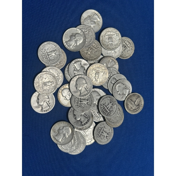 Assorted 90% Silver Quarters - $10 Face Value