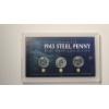 Image 1 : Complete 1943 Steel Penny Mint Mark Collection Display