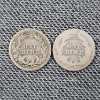 Image 4 : Two United States 90% Silver Barber Dimes ~ $0.20 Face Value