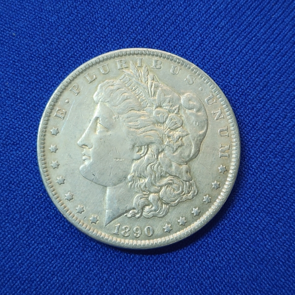 1890 Silver Morgan Dollar - 90% Silver U.S. Coin
