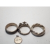 Image 2 : Assorted Sterling Silver Jewelry: 3 Rings and Pendant TW: 33.8g