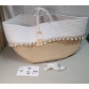 Image 2 : New With Tags Large 21.7" x 13.8" Multi-Use Cotton Rope Storage Basket 