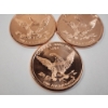 Image 4 : 3 - 1 AVDP Ounce .999 Fine Copper Rounds: 9/11, Colt 45, & M16 Rifle Designs (3 oz Total) Mint Cond.