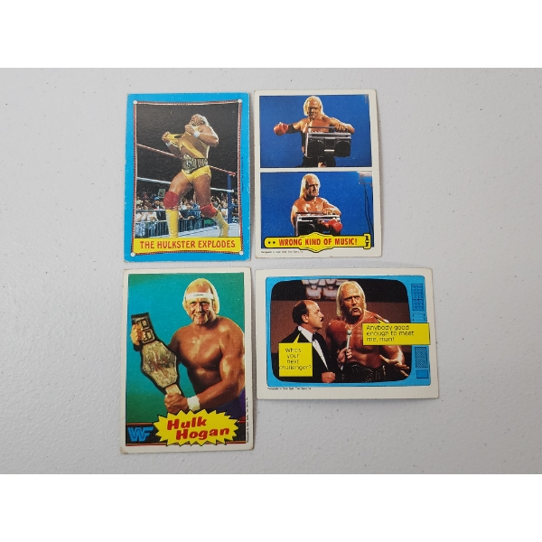 4 - 1985-87 Topps Hulk Hogan Wrestling Trading Cards