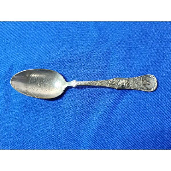 Vintage Grover Cleveland World's Fair Sterling Silver Spoon TW: 26.0g