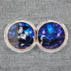 Image 4 : 2 Coin Infinity Case W/ 2 Ounces of .999 Fine Copper Colorized FT. Seductive Witch Design
