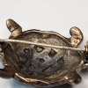 Image 4 : Adorable Vintage Turtle Brooch Pin with Mother-of-Pearl Mosaic Shell - Total Weight: 11.9g