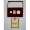 Image 1 : George Washington 250-Year Commemorative 24K Gold-Plated Coins and Stamp Set w/ COA