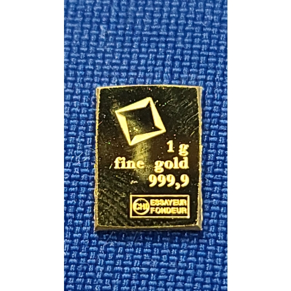 Valcambi Suisse 1 Gram 999.9 Fine Gold Bar