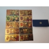 Image 1 : x10 Assorted Anime "One Piece" 999999 24K Gold Foil Banknotes Set