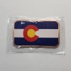 Image 1 : Colorado State Flag Colorized 1 AVDP oz .999 Fine Copper Bar 