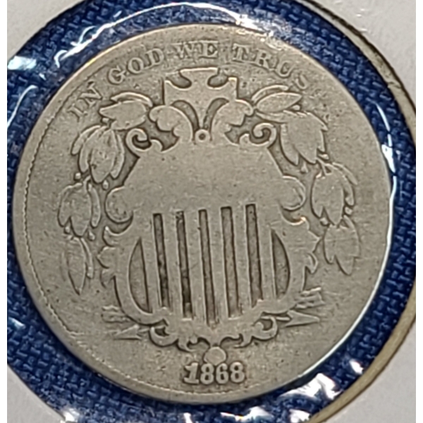  United States 1868 Shield Nickel